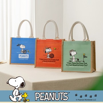 想見你可愛模樣【Kiiwi O!】SNOOPY x Kiiwi O! 聯名款．語錄系列棉麻袋 (共6色可選) 摩羯座生日好禮 手提袋 棉麻袋 出遊 購物 輕巧耐裝 可愛療癒 女生禮物