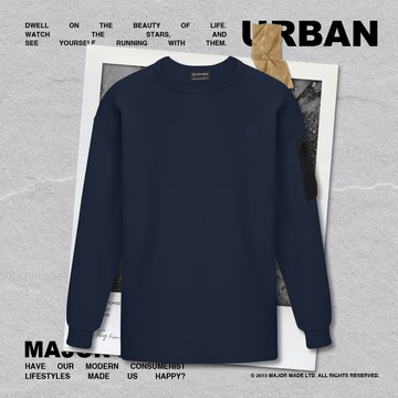 華夫格工裝黑色口袋長T