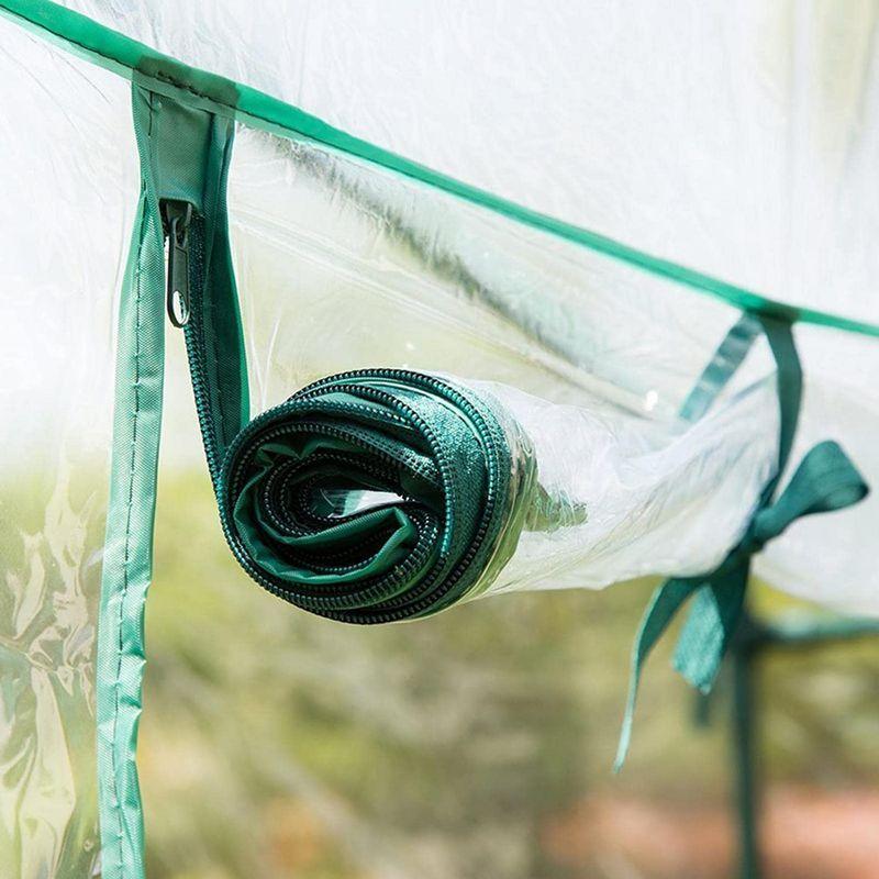 ビニールハウス 温室 PVC ビニールハウス ビニール 替えカバー 植物の温室 ガーデン温室 園芸ラック フラワースタンド用 透明 保温 防