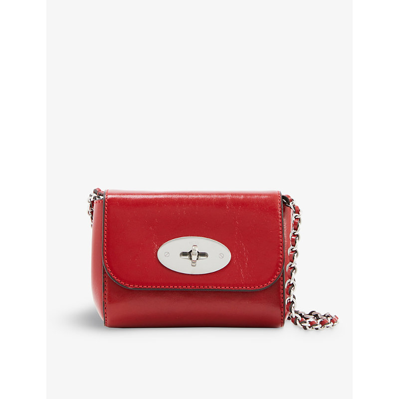 Mulberry Lancaster Red Lily Mini Leather Cross-body bag