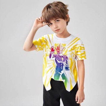 夏季短袖奧特曼速干衣服兒童T恤wcr系列奧特曼同款賽羅大童上衣潮