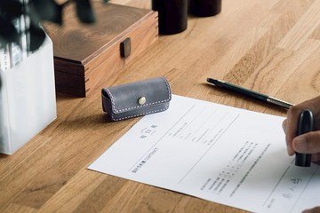 【免費壓印】皮革印章套 辦事小助手 W1-044