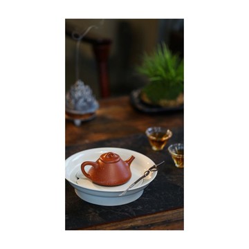 經典器子冶石瓢 宜興原礦朱泥 泡茶小壺紫砂壺茶具 150cc