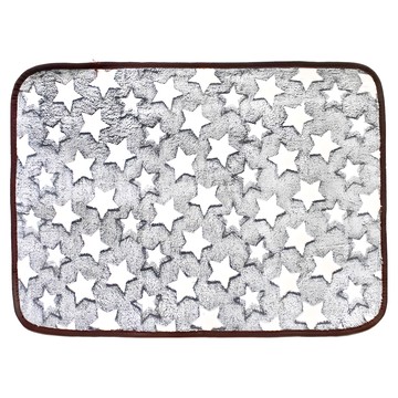 QIDINA 寵物雙面四季睡墊  1個  藍底白星  65 x 47 x 1cm