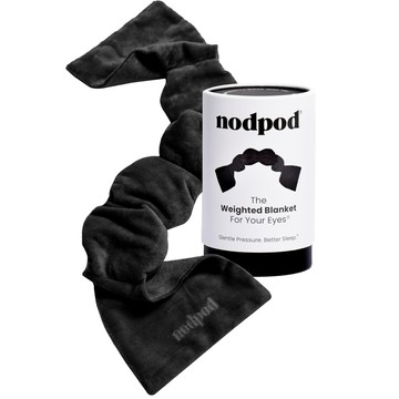 Nodpod 溫和加壓睡眠眼罩 | 美國專利認證｜遮光設計 適用於睡眠、旅行和放鬆 ｜專利遮光設計（Black Onyx／黑瑪瑙色）眼罩禮盒 Sleep Mask Gift Box