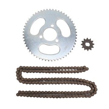 [waroom01] 25H 鏈輪套件鋼 55T 後輪 12T 前帶 146 鏈節驅動器,適用於 47CC 49CC 迷