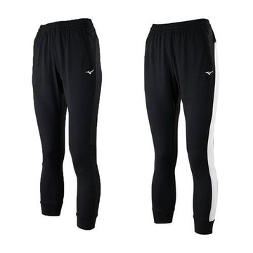 Mizuno 美津濃 長褲 女裝 抗UV 拉鍊口袋 黑/黑白【運動世界】32TDB23199/32TDB23190