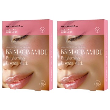 MY SCHEMING 我的心機 關於肌膚 菸醯胺亮白細緻精華面膜  4入  2組