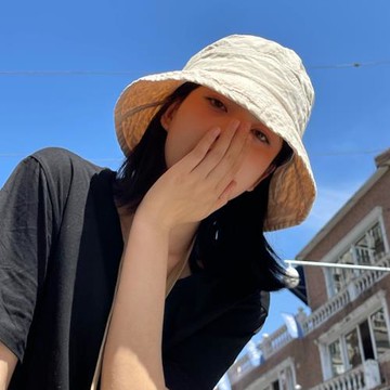 遮陽帽女純色百搭大檐休閑帽子