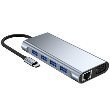 ANTIAN 11合1 Type-C多功能HUB轉接器 Mac轉接頭 USB3.0 HDMI集線器