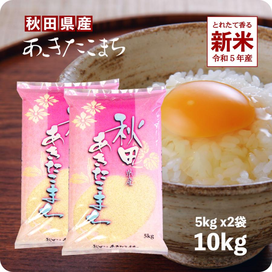 新米 10kg あきたこまち お米 秋田県産 令和５年産 送料無料 （沖縄のぞく）