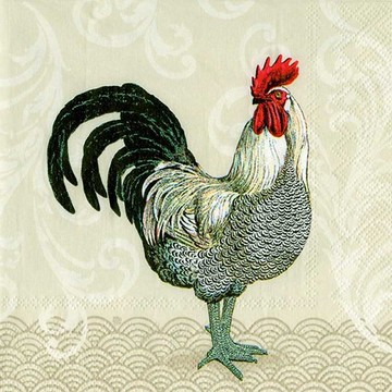 德國 IHR-33*33cm餐巾紙-雄雞