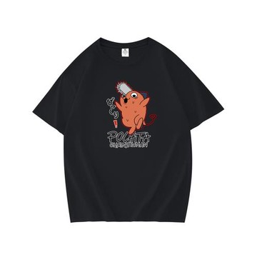 電鋸人T恤短袖純棉男寬松鏈鋸人漫畫波奇塔周邊動漫二次元衣服夏