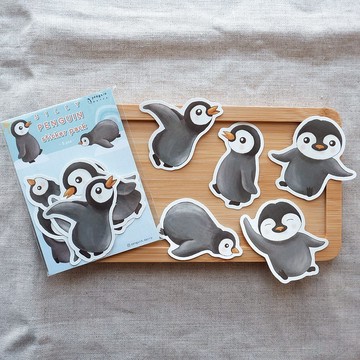 動物貼紙 | 企鵝貼紙包 | penguin sticker pack