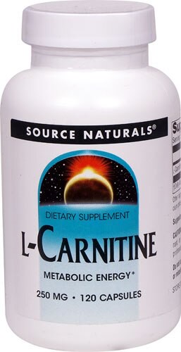 Source Naturals L-Carnitine 250 mg - 120 Capsules