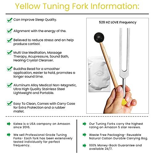 Love Tuning Fork 528 HZ-究極の癒しとリラクゼーションのためのブッダビーズベース付き