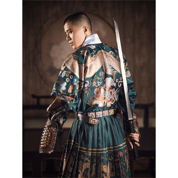 刺詔【尋錄】蟒袍男女款明制飛魚服貼里曳撒錦衣衛蛇年漢服非古裝