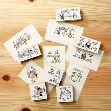 ［SUMI選物］SANBY x Sankakeru 祝你好運 名畫系列 印章 手帳印章