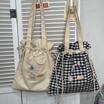 日系chic文藝仙女軟妹學生單肩包韓國ins森系小清新少女帆布包包