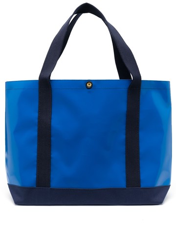 Junya Watanabe MAN - graphic-print tote bag - men - PVC - One Size - Blue