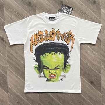 Hellstar Studios Frankenkid Tee 綠色男孩頭像印花純棉短袖T恤