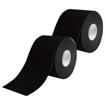 Flowers 花芊 肌肉運動膠帶黑色 運動防護 透氣舒適 黏性佳 提供穩定支撐  2捲  1入