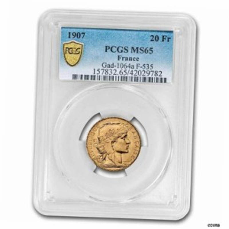 品質保証書付】 アンティークコイン NGC PCGS 1909年 フランス