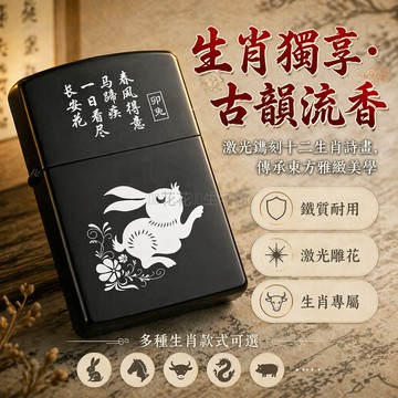 台灣出貨✨ 復古煤油打火機 側滑點火設計 翻蓋便攜式 十二生肖紀念款 黃銅質感 收藏送禮首選