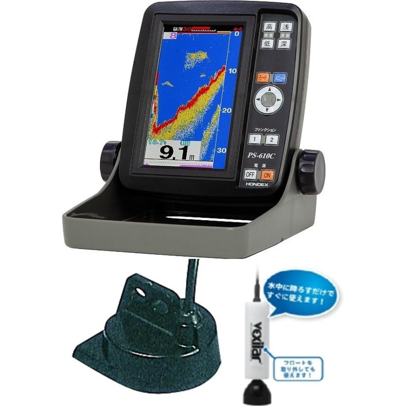 HONDEX PS-610CII 魚群探知機 TD04Aセット HONDEX ホンデックス PS