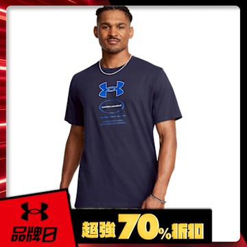 【UNDER ARMOUR】UA 男 LOGO 短袖T-Shirt_1380957-410