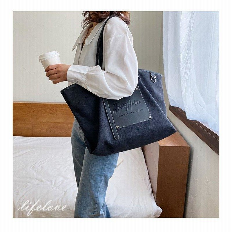 キャンバスバッグ トートバッグ レディース 帆布 大きめ マザーズバッグ トート おしゃれ 通勤バッグ 女性 安い 肩掛け 大学生 通学 保育園 30代 40代 通販 Lineポイント最大0 5 Get Lineショッピング