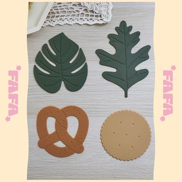 隔日到貨｜植物造型硅膠隔熱杯墊 防潮防滑茶杯墊 餐桌隔熱墊 限量現貨｜FAFA 發發家居 台灣