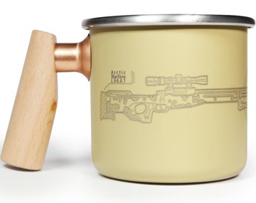 Truvii 木柄白鐵杯 400ml 沙漠 SAS