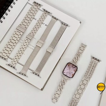 星光色大集合 不鏽鋼錶帶 適用 Apple Watch 11 10 9 8 SE 7 6 5 錶帶 46mm 42mm