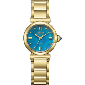 CITIZEN 星辰 L ROUND系列 生命之泉 光動能優雅腕錶-26mm EM1133-85L