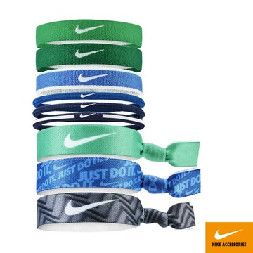NIKE 混搭式髮圈 9入 N0003537305OS綠藍黑