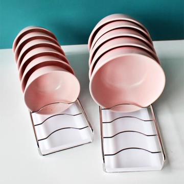 廚房304不銹鋼碗碟收納瀝水架子抽屜內置碗架櫥柜消毒柜分隔放碗