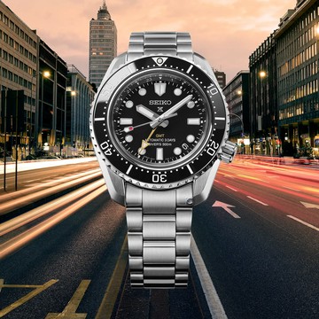 SEIKO 精工 Prospex 1968 Heritage GMT 300米潛水陶瓷機械錶-42mm黑_SK040 6R54-00P0D/HBC002J1