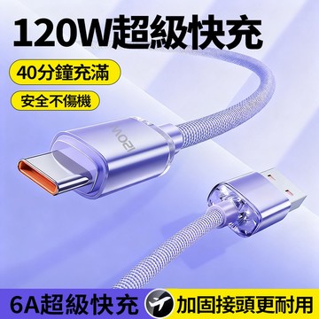 隔日達 120W超快充 6A晶耀快充線 資料傳輸 編織線 PD線 type-c口 不發燙 適用i17 16 15 安卓