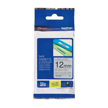BROTHER 12mm TZe-M931 銀底黑字 原廠 標準黏性 謢貝 標籤帶 特殊規格 TZM931