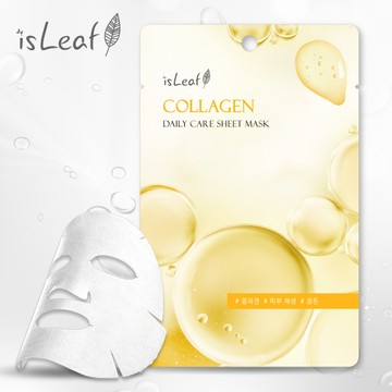 韓國 isLeaf 極緻水感保濕面膜22ml-膠原蛋白