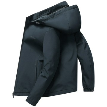 現貨+預購 連帽外套休閒夾克-薄款純色修身商務男外套2色74gr96【獨家進口】【米蘭精品】