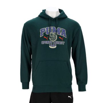 Puma 流行系列 SPorts Legacy 男款 綠色 運動 休閒 連帽 T恤 歐規 上衣 長袖 62962960