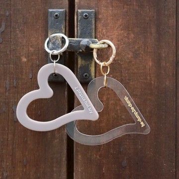 ｜OSEWAYA｜Heart 密語鑰匙圈 金色 銀色 愛心 日本製造