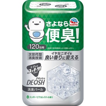 白元 日本廁所清爽 DEOSH除臭精球230克(清新森林香)