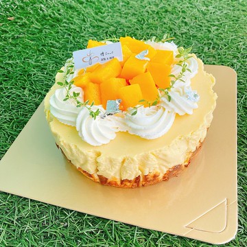 芒果乳酪蛋糕 鑠甜點 芒果巴斯克 乳酪蛋糕 芒果季 生日蛋糕 甜點