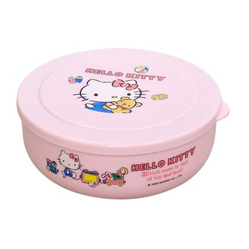 Sanrio 三麗鷗 Hello Kitty 不鏽鋼環保隔熱碗 304不鏽鋼 耐熱溫度-20°C~100°C 容量約300ML  1個