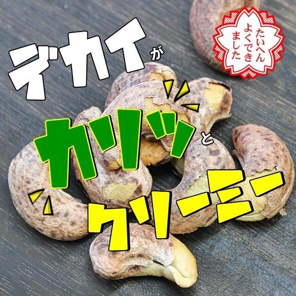 おつまみ 皮付きカシューナッツ 500ｇ うす塩味 カリカリ食感のナッツ ネコポス便発送