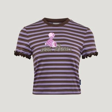 Adidas 愛迪達 W Tee Ss KY8318 女 T恤 運動上衣 休閒短袖 紫 迪士尼 妙妙貓