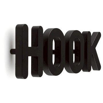 QUALy HOOK 壁掛 QL10242-BK  205 x 80 x 26mm  黑色